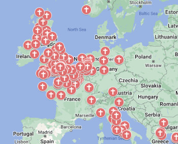 Locations of War Graves & Memorials